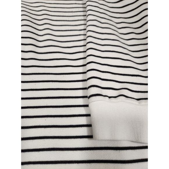 Isabel Maternity Black & White Striped Mama Sweatshirt - Picture 4 of 7